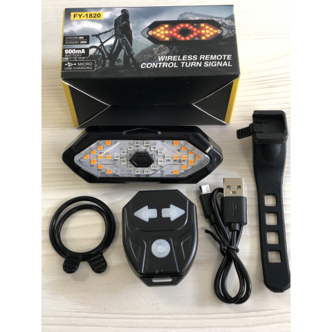 Задній стоп з поворотами на велосипед безпроводний FY-1820