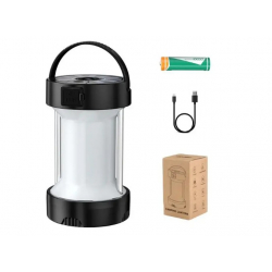 Кемпінговий ліхтарик 5808 акумуляторний 1800mAh, заряджання від сонця, POWER BANK