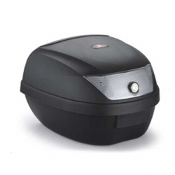 Кофр (багажник) для мотоцикла задній WHITE REF YM-0807 (V-28L) 39.5×39.5×30 чорний