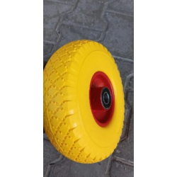 Колесо в зборі Безкамерне 3.00-4 на тачку з пінополіуретан під вісь 20 мм