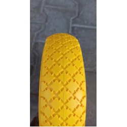 Колесо в зборі Безкамерне 3.00-4 на тачку з пінополіуретан під вісь 20 мм