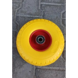 Колесо в зборі Безкамерне 3.00-4 на тачку з пінополіуретан під вісь 20 мм