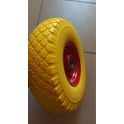 Колесо в зборі Безкамерне 3.00-4 на тачку з пінополіуретан під вісь 20 мм