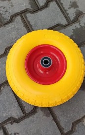 Колесо в зборі 4.00-6 до тачки ВС Польща з пінополіуретану під вісь 20 мм
