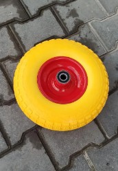 Колесо в зборі 4.00-6 до тачки ВС Польща з пінополіуретану під вісь 20 мм
