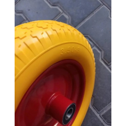 Колесо в зборі 3.50-8 до тачки з Пінополіуретану ВС Польща під вісь 20 мм