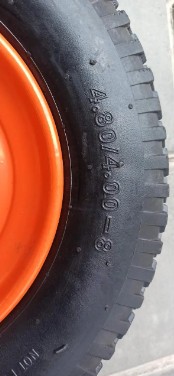 Колесо в зборі 4.80/4.00-8 на садову тачку під вісь 16 мм