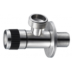 Кран кутовий з нержавійки 1/2"х3/4" Solone DF-1043