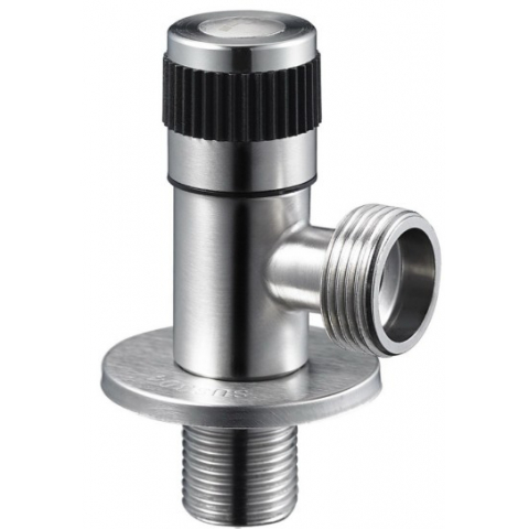 Кран кутовий з нержавійки 1/2"х3/4" Solone DF-1043