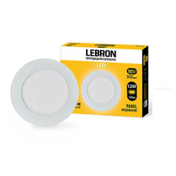 LED світильникк LEBRON L-PR-1241, 12W, вбудований, 4100K, з блоком живлення