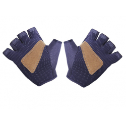 Моторукавички всесезонні (короткі) без пальців VIRTUE size L мембрана на липучці чорні з білим