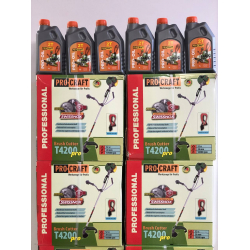 Бензокоса Procraft T-4200 Pro New (3 ножі + 1 шпуля + мастило 1л 2Т) легкий старт