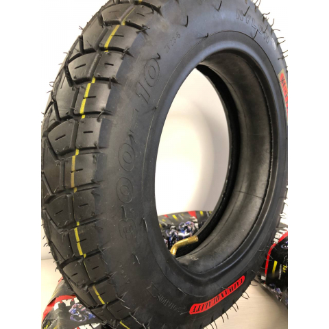 Покришка на скутер 3.00-10 з камерою Тайвань шипована