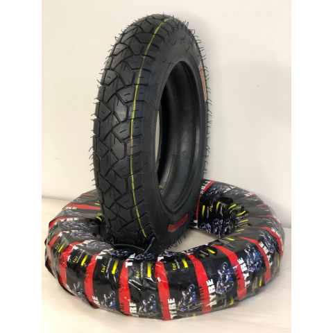 Покришка на скутер 3.00-10 з камерою Тайвань шипована