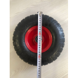 Колесо в зборі 4.10/3.50-4 на візок під вісь 16 мм