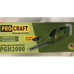 Кущоріз акумуляторний Procraft PGH2000 (без акб та зп)