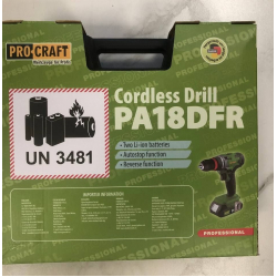 Шуруповерт Акумуляторний Procraft PA18DFR