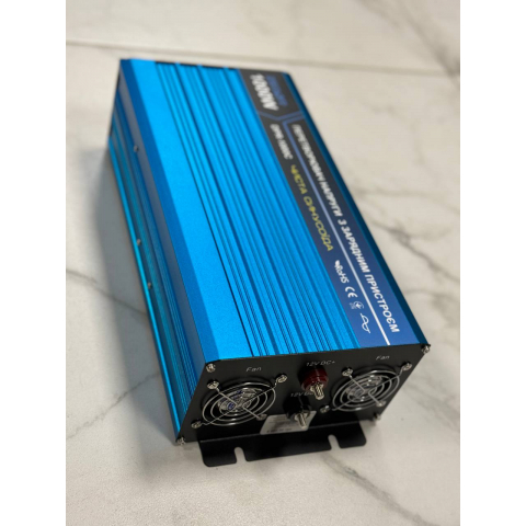 Перетворювач напруги ZEGOR DPR-1000C з зарядним пристроєм 1000W 12/220V