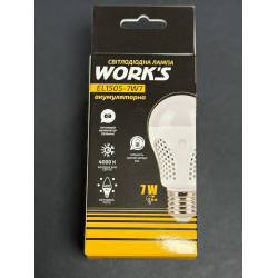 LED Лампа акумуляторна EL1505-7W7 WORK'S