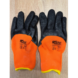 Рукавички утеплені з латексним покриттям WERK для захисту рук 