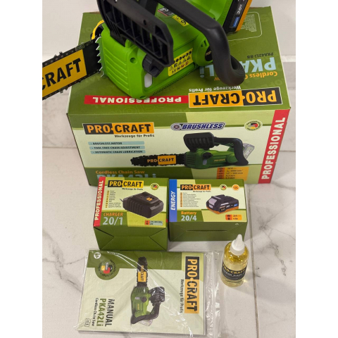 Акумуляторна ланцюгова пила Procraft PKA42Li (з 1 4А/Ч АКБ і ЗП)