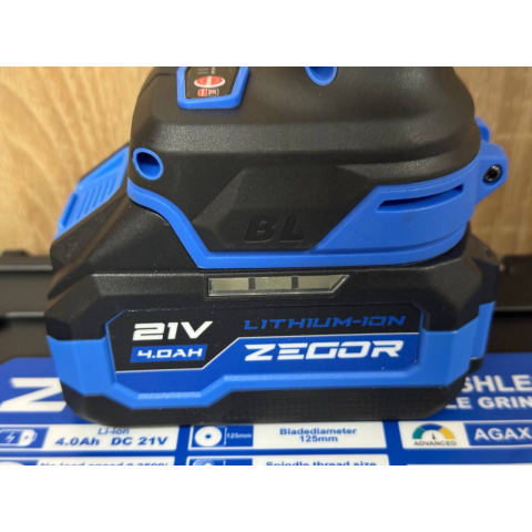 Акумуляторна болгарка ZEGOR AGAX-21BL з 2-ма АКБ