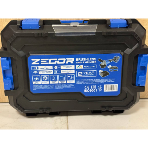 Акумуляторна болгарка ZEGOR AGAX-21BL з 2-ма АКБ