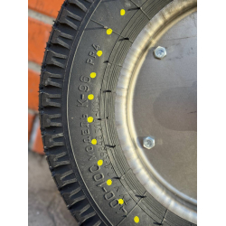 Колесо в зборі 4.00-10 Росава К-96 для будівельної тачки 