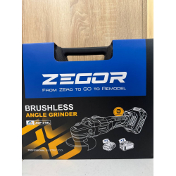 Акумуляторна шліфувальна машина Zegor Profesional 21V AGP-21BL кутова