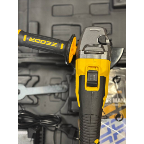 Акумуляторна шліфувальна машина Zegor Profesional 21V AGP-21BL кутова