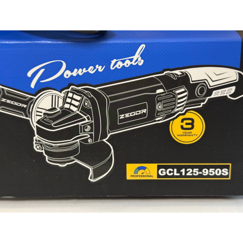 Кутова шліфмашинка Zegor GCL125-950S Professional (Болгарка)