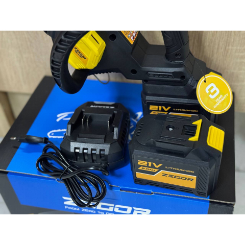 Акумуляторна Пила ланцюгова ZEGOR CSPB-21BL-12" 2*(21 V, 6 Ач) PROFESSIONAL