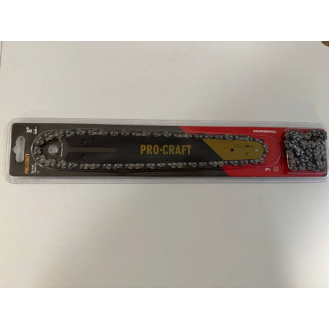 Комплект Шина + 2 ланцюга Procraft S8 до акумуляторної міні пили