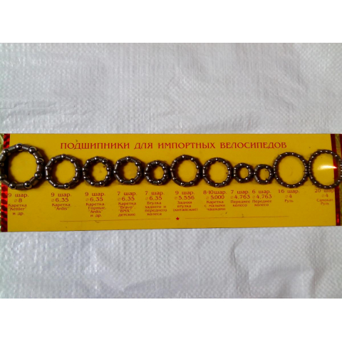 Підшипники для імпортних велосипедів