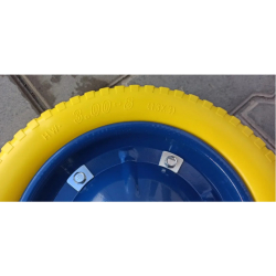 Колесо в зборі 3.25/3.00-8  до тачки з пінополіуретану під вісь 16 мм