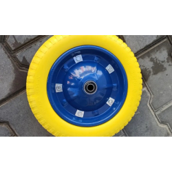 Колесо в зборі 3.25/3.00-8  до тачки з пінополіуретану під вісь 16 мм