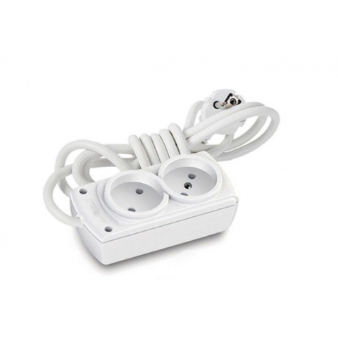 Подовжувач-переноска 3м б/з на 2 гнізда 10А Olimpia Mutlusan