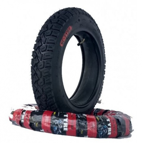 Скат з камерою 3.00-10 шипована на скутер SC TYRE-124
