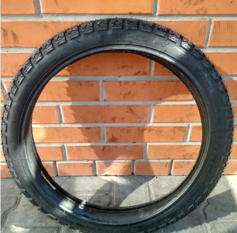 Покришка 2.50-17 з камерою 6 PR для мотоциклів Альфа Дельта