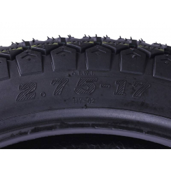 Покришка 2,75*17 6PR TT (під камеру) тип 1
