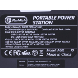 Портативна зарядна станція FlashFish (A601) 150000mAh 600W