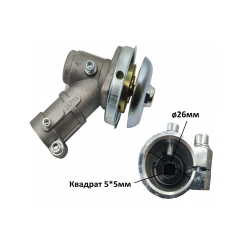 Редуктор на бензокосу нижний під квадрат ø26мм