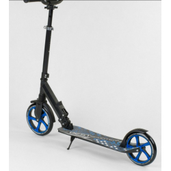 Самокат 2-х колісний Best Scooter Чорно-синій