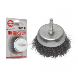 Щітка чашкова 100 мм для дриля, 1/4"  INTERTOOL