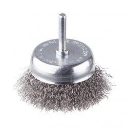 Щітка чашкова 100 мм для дриля, 1/4"  INTERTOOL