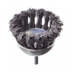 Щітка чашкова 100 мм для дриля, 1/4"  INTERTOOL