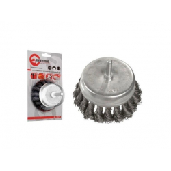 Щітка чашкова 75 мм для дриля, 1/4 INTERTOOL