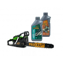 Бензопила Procraft GS450 Ланцюгова Металевий Корпус + 2 Оливи