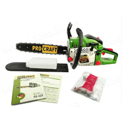 Бензопила ProCraft GS-52T 2Т Ланцюгова Легкий Старт