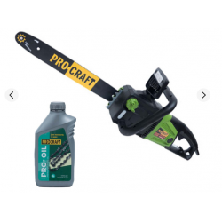 Електропила Procraft K2400 ланцюгова прямий двигун + мастило 1л.